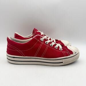 Converse Vintage Unisex 1960s Blue Label Low Sneakers Men 3.5 Women 5.5 Red GUC